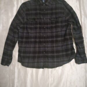 george men's long sleeves stripe shirt size XL(46-48) bluish greyish fisherman